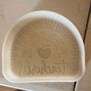 White and Gold Trinket Dish